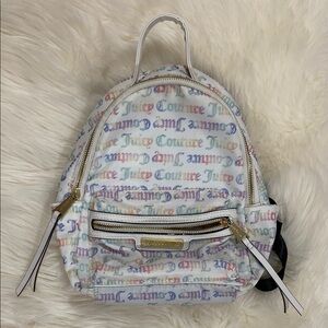 Juicy Couture Multicolor Logo Backpack -  basically new!